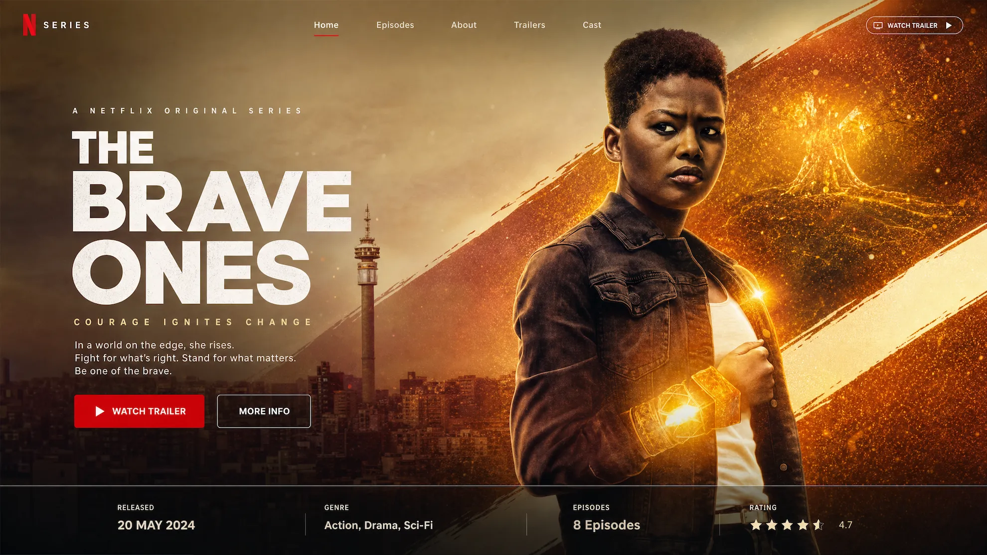 The Brave Ones series hero design concept
